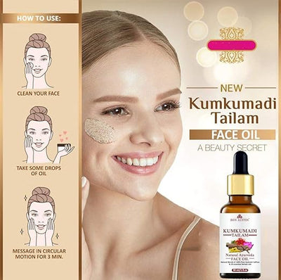 🔥100% Pure🔥Kumkumadi Tailum Magical Ayurvedic Face Serum(30ml)