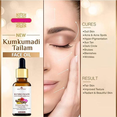 🔥100% Pure🔥Kumkumadi Tailum Magical Ayurvedic Face Serum(30ml)