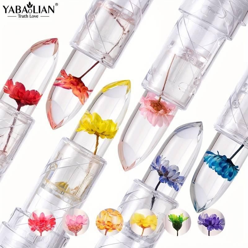 🔥Buy 1 Get 1 Free🔥Crystal Jelly Flower Color Changing  Lipstick (Pack of 2)(⭐⭐⭐⭐⭐4.8/5 Reviews )